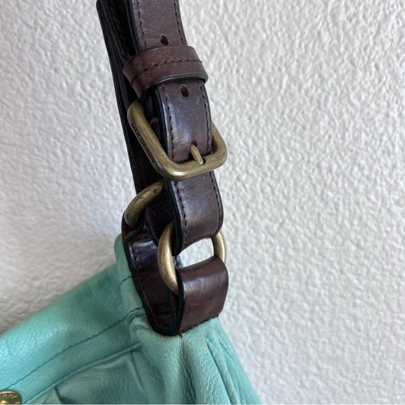 Mulberry Mitzy Medium Hobo Crossbody Messenger Emerald Pebbled - Picture 3 of 15